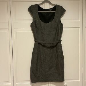 A/X Armani Exchange Charcoal Cap Sleeve Mini Dress